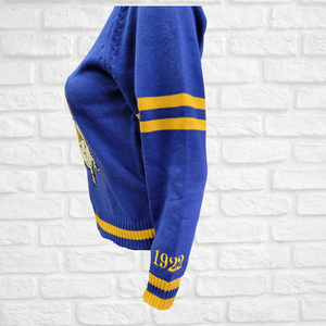 Custom Sigma Gamma Rho Women Chenille V Neck Varsity Sweater Embroidered Greek Letter Sorority Knit Pullover College Fashion - Product Image 2