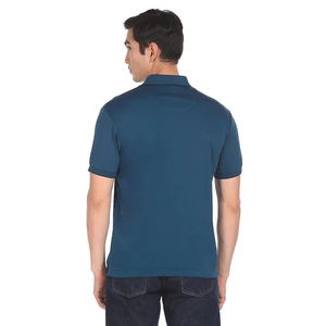 Polo respirant de haute qualité à motifs, vente en gros, personnalisation de votre propre logo, 100% polyester, séchage rapide, polo rouge pour homme, OEM - Product Image 3