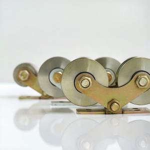 Roulettes de porte modernes en acier inoxydable pour entrepôt, glissement fluide, faible bruit, durables, installation facile, quincaillerie de rail coulissant - Product Image 3