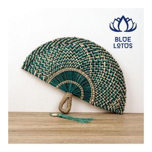 Ventaja sobre el Precio: Abanico de Mano de Seagrass 2026 de Alta Calidad, Tejido a Mano para Refrescarse y Decoración de Fiestas, Regalo de Boda - Product Image 1