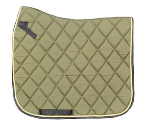 Tapis de selle pour cheval de qualité supérieure en coton et polyester avec sangle de maintien absorbant les chocs pour le dressage, le saut d'obstacles et l'équitation - Product Image 3