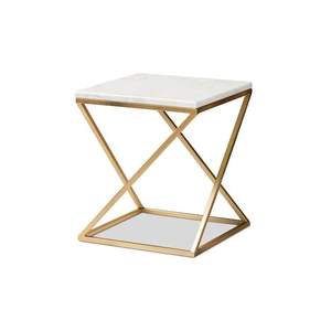 Table d'appoint rectangulaire en métal, style moderne, minimaliste, pour salon - Product Image 4