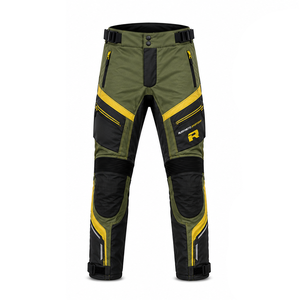 Riding gear winter motorcycle pants durable waterproof textile <b>trousers</b> with removable knee armor warm lining adjustable waist - Product Image 1