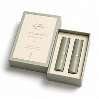 Boîte d'emballage rigide pliable personnalisée pour rouge à lèvres, boîte cadeau cosmétique magnétique de luxe, emballage écologique