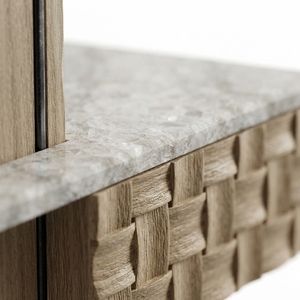 Mesa de Noche Flotante Moderna con Acabado de Madera y Almacenamiento para Dormitorio, Diseño Personalizado - Product Image 3