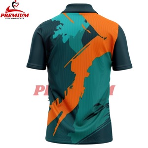 เสื้อโปโลผู้ชายแบบซับลิเมชั่น ดีไซน์ใหม่ล่าสุด ผ้าแคนวาสคุณภาพดี แห้งเร็ว กระชับพอดีตัว ลายเรียบ ทันสมัย สวมใส่สบาย - Product Image 3