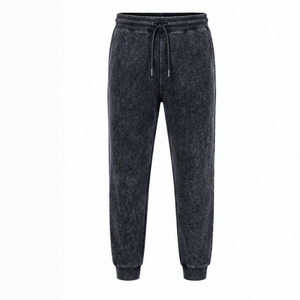 Pantalones Jogger de Algodón con Lavado Ácido, Estilo Vintage, Corte Holgado Personalizado, Ropa Casual Urbana Unisex, Fabricante de Ropa al Por Mayor - Product Image 1