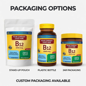 Cápsulas de Vitamina B12 1000 mcg, Suplemento Dietético para el Apoyo Energético, Suministro al por Mayor con Etiqueta Privada OEM - Product Image 4