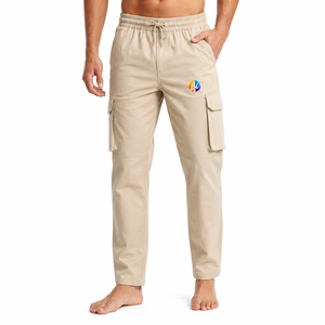 comfortable <b>men</b> cargo <b>trouser</b> with functional utility pockets durable fabric flexible fit and practical style for active daily - Product Image 1