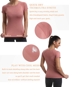 <b>Women</b> Maternity Lightweight Seamless Round Neck Full Sleeve Fitness <b>Compression</b> Shirt for Sports Running and Fitness - Product Image 5