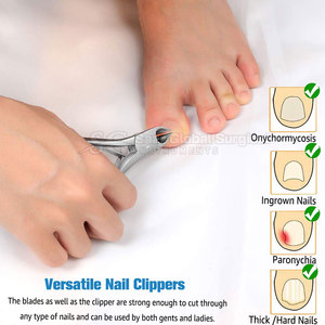 Coupe-ongles de précision haut de gamme avec lame incurvée en acier inoxydable, construction durable, design confortable pour un soin facile des ongles - Product Image 3