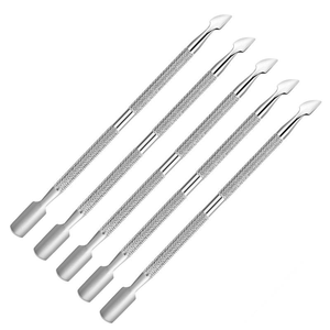 Empujador y Removedor de Cutículas para Uñas, de Acero Inoxidable, Herramienta Reutilizable para Manicura y Pedicura, con Doble Cabezal para Empujar la Piel Muerta - Product Image 3