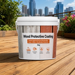 Wear Resistant <b>Waterproof</b> Wood Protective Coating Low VOC For Outdoor Deck Terrace Floor 1K UV Resistant Eco Friendly - Product Image 1