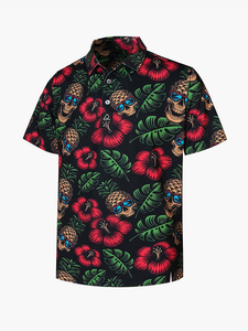 Polo à manches courtes personnalisé pour homme, séchage rapide, jersey d'été avec protection solaire, impression numérique 3D, grande taille, motif uni - Product Image 4