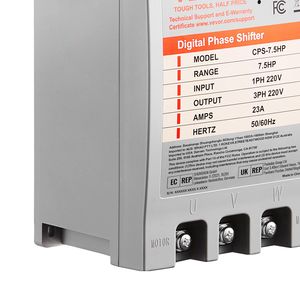 Convertitore di Fase Digitale Monofase/Trifase 7.5HP 23A 220V per Uso Residenziale e Commerciale Leggero, Uscita Corrente Continua 220VAC - Product Image 6