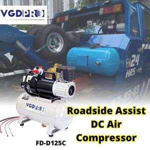 24V DC Weatherproof Professional <b>Small</b> Powerful Heavy Duty Truck Estate Rescue 25 Liter Tank Oil-Free Air Compressor <b>Pump</b> - Product Image 3