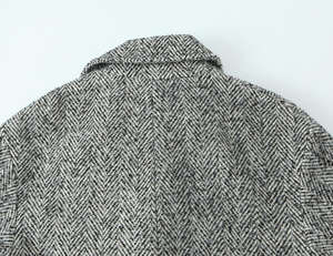 Abrigo Largo Informal de Manga Larga con Cuello de Solapa y Botones, Color Gris Otoñal, Tejido de Poliéster, para Mujer - Product Image 4