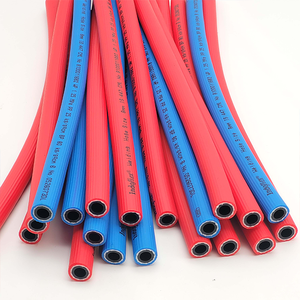 Manguera de Goma Trenzada Indoflex de 5 Capas con Interior de NBR de 3.5mm, 25 Bar, -20C~60C, Roja/Azul, para Soldadura/Corte de Gas Industrial y Automatización - Product Image 1