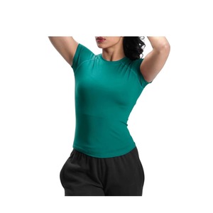 Camiseta Deportiva de Alta Calidad para Mujer, Talla Grande, Spandex Ligero de Secado Rápido, Corte Regular, Diseño a Cuadros, para Gimnasio, Yoga - Product Image 1