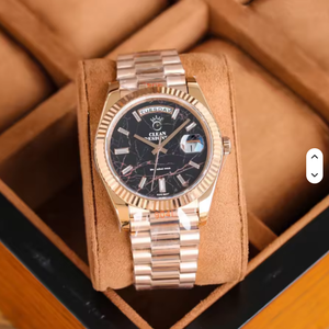 Montre mécanique personnalisée carrée en or véritable 18 carats, mouvement 3255, 40 mm, lumineuse, étanche, avec bracelet en tissu - Product Image 2