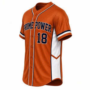 Baseball Team Jersey Custom Uniform Breathable Athletic Half Sleeve Letter Sublimation 100% Polyester Apparel Manufacturer - Product Image 4