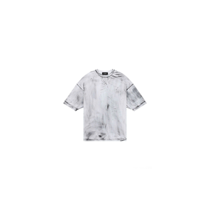 Boxy Fit Crâne Imprimé Coton Lourd T-shirt Surdimensionné Halloween Acid Wash Automne Porter - Product Image 5