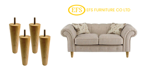 <b>Tall</b> Tapered Wooden Furniture Leg Elegant Modern Decorative Design for Sofa <b>Cabinet</b> Coffee Table - Product Image 5