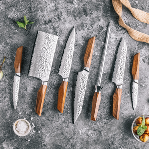 Premium Damascus Steel <b>Kitchen</b> <b>Knife</b> Set Japanese Style Razor <b>Sharp</b> Chef Cutlery OEM Factory Supplier - Product Image 6