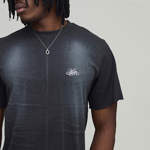 T-shirt personnalisé pour homme avec impression sérigraphique, OEM, motif graphique personnalisé, manches courtes, streetwear, col rond, vêtement décontracté, haut tendance - Product Image 4