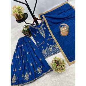 Conjunto de Top, Pantalón y Dupatta Moti para Mujer, Estilo Festivo - Product Image 3