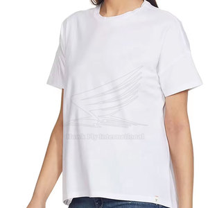 T-shirt décontracté en toile pour femme, qualité export, respirant, idéal pour l'été - Product Image 2