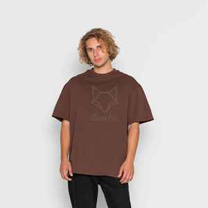 เสื้อยืดคอกลมโอเวอร์ไซส์ผู้ชาย ขายส่ง ผ้าคอตตอน/โพลีเอสเตอร์ผสม 100% น้ำหนัก 200 กรัม ระบายอากาศได้ดี กันลม ปักโลโก้ด้านหน้า สไตล์ลำลอง - Product Image 4