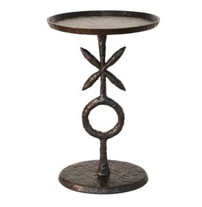 Table d'appoint en métal doré design avec structure géométrique artistique pour projets d'intérieur de luxe et pièce décorative d'exception - Product Image 5