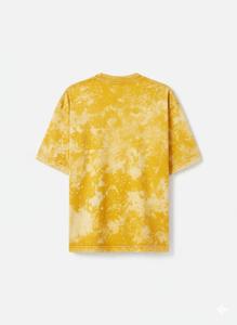 T-shirt décontracté à manches courtes et col rond pour homme, en coton uni, noir délavé, style vintage - Product Image 2