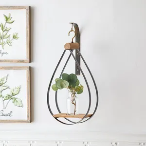 Wabi Sabi Artistic Metal Flower <b>Vase</b> Rustic Birthday Hanging <b>Decoration</b> ZAHID EXPORTS Bulk Export Supplier - Product Image 4