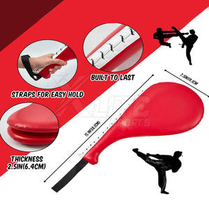 Almohadilla de entrenamiento de cuero de primera calidad con costuras reforzadas para entrenamiento profesional en gimnasios y ejercicios intensivos diarios. - Product Image 3