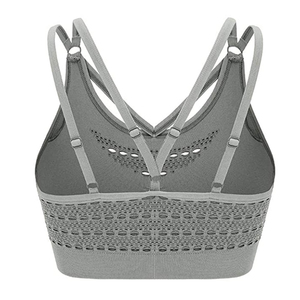 Gymnastic Bra Sports Breathable Women's Backless Trackless Sports Bra Comfortable Traceless Underwear Small Chest Gathered - Product Image 3