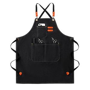 Delantales de Lona Multifuncionales Unisex de la Marca Muid Industry, Venta al por Mayor de Fábrica, Cierre de Broches, Manga Corta, para Barman, Cafetería, Restaurante - Product Image 1