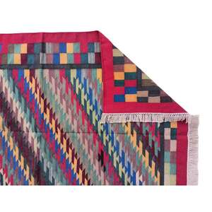 Tapis en coton moderne, doux et robuste, tissé à la main, design uni, antidérapant, lavable, idéal pour une utilisation quotidienne dans les foyers très occupés - Product Image 5