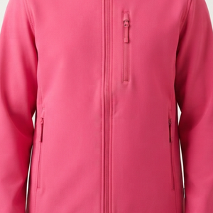 Veste à capuche rose pour homme, fermeture éclair intégrale, coupe-vent, vêtement d'extérieur décontracté, coupe régulière, couleur unie, matière polyester, pour l'automne - Product Image 6