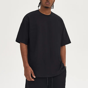 T-shirt pour homme de haute qualité 100% coton, col rond, logo personnalisé imprimé, respirant, écologique, surdimensionné, manches courtes - Product Image 2