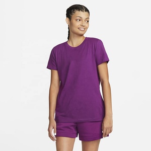 Camisetas personalizadas al por mayor para mujer, 100% algodón peinado, jersey de manga corta, tela clásica transpirable para verano. - Product Image 1
