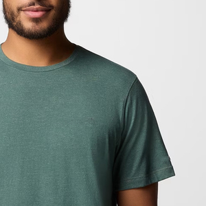 T-shirt en coton décontracté pour homme, tissu léger, manches courtes, avec logo personnalisable. - Product Image 4