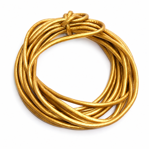 Cuerdas de Cuero Genuinas al por Mayor de 5mm, Paquetes de 25/50m, para Fabricación de Sillas, Correas para Perros, Pulseras, Kits de Joyería, Multiusos, EXCEL EXPORTS India - Product Image 1