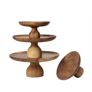 Soporte de Madera Moderno y Minimalista para Pasteles, Diseñado para Espacios de Comedor Contemporáneos, Mesas de Postres y una Presentación Elegante de Alimentos - Product Image 4