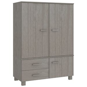 Armario Mediano de Madera de Pino Sólido Gris Claro y MDF con Excelente Iluminación - Product Image 2