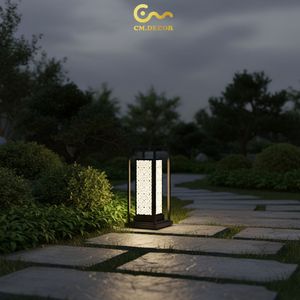 Lampe murale extérieure carrée minimaliste moderne, luminaire décoratif de jardin extérieur, acier inoxydable, AC 200V, E27, IP65, noir - Product Image 6
