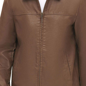 New Men's Casual <b>Sheep</b> <b>Skin</b> Leather <b>Jacket</b> Vintage Slim Fit Quilted Winter Breathable Windproof Custom Colors Men's <b>Jackets</b> - Product Image 5