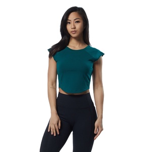 Vêtements pour femmes 100% coton T-Shirts haut court femmes haut court chemise blancs sans manches t-shirt court - Product Image 1