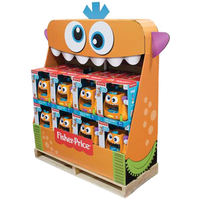 Présentoir à quart de palette pour jeu de cerveau en carton ondulé Puzzle jouets étagère de magasin de détail